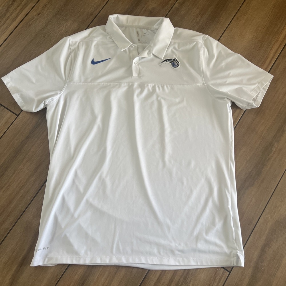 NIKE Dri Fit NBA Orlando Magic Short Sleeve Shirt Men's XL White